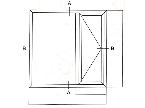 45 series insulation within the window